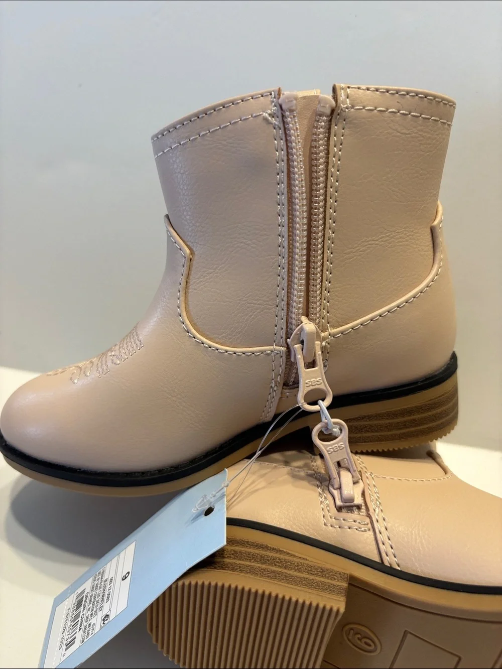 Cat & Jack Toddler Blush Whitley Embroidered Western Boots